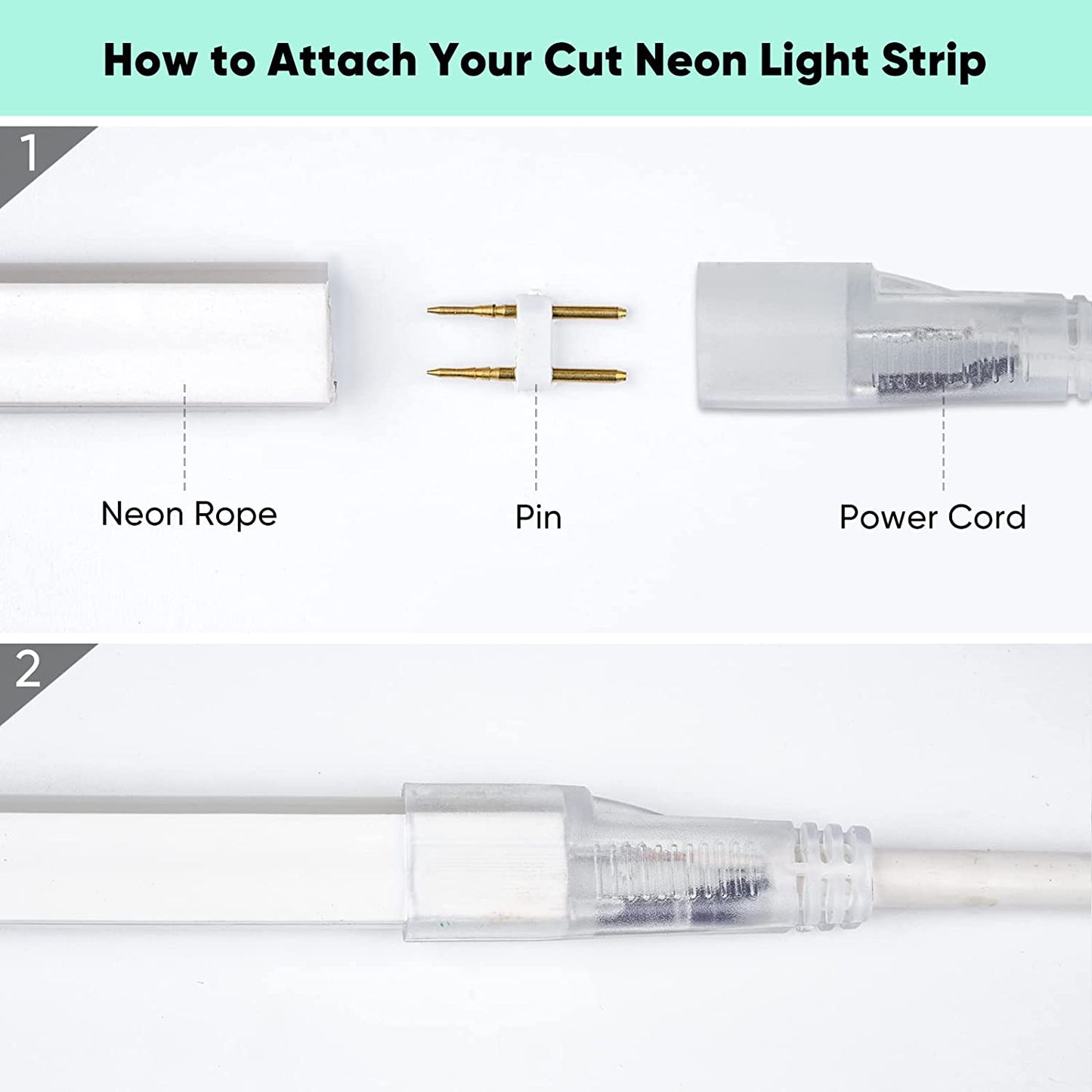 Extra accessories for 110V 8*16mm Vivid Single color Neon Rope Light