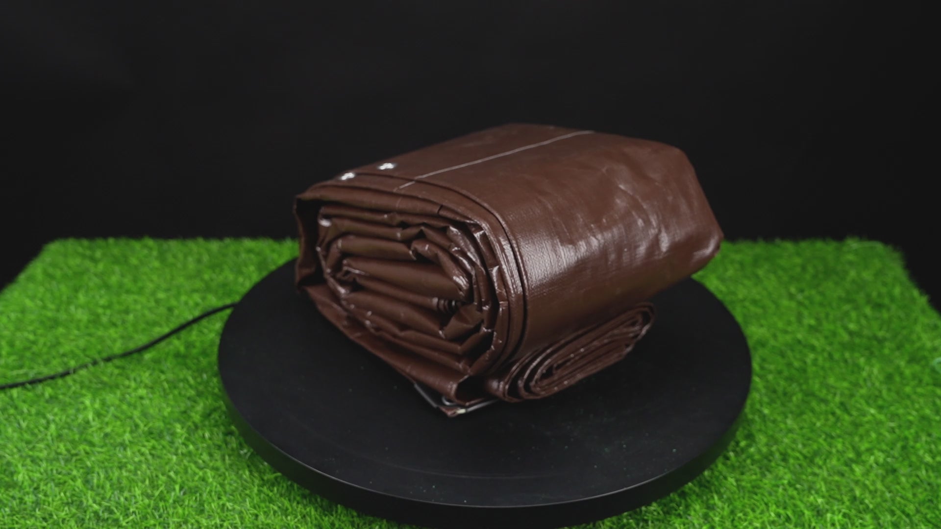 GZBtech 20 Mil Super Heavy Duty Tarp 7 sizes, Waterproof Thick Tarp Brown&Black Outdoor Poly Tarps for Patio Garden Use, UV Resistant Ground Cover.