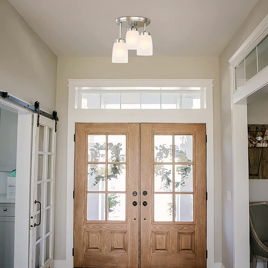 GZBtech Semi Flush Mount Ceiling Light-2