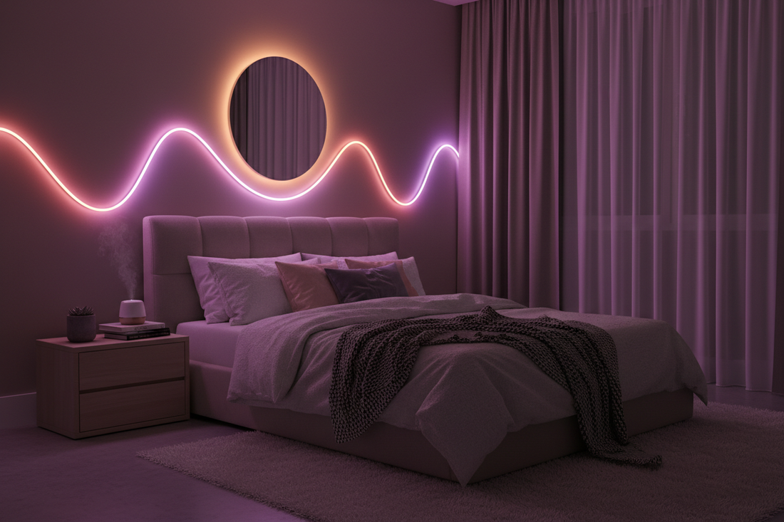 Led Rope Bed Toom LED Neon Rope Lights for Bedroom: Create a Cozy Ambiance โ GZBtech