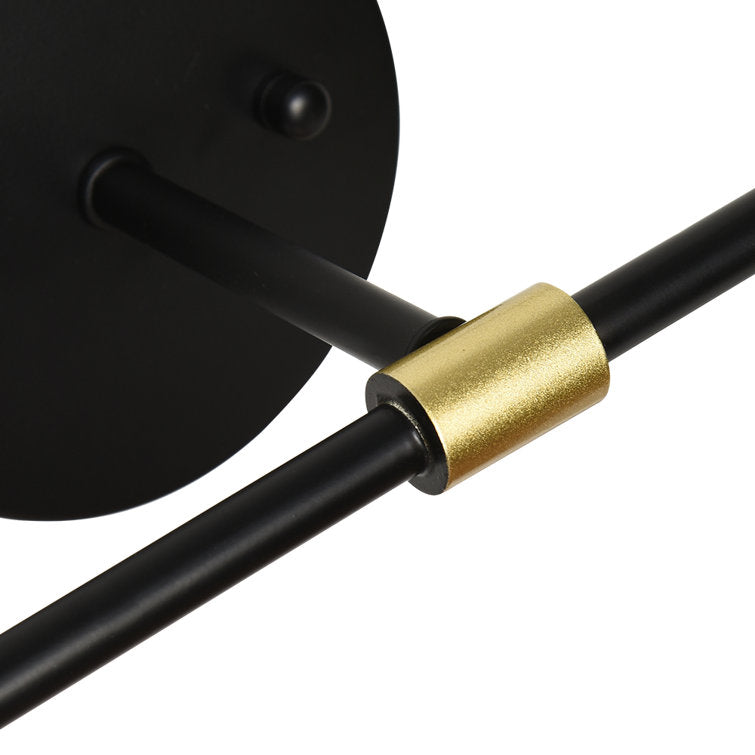 Bathroom Vanity Light Black and Gold 2-Lights