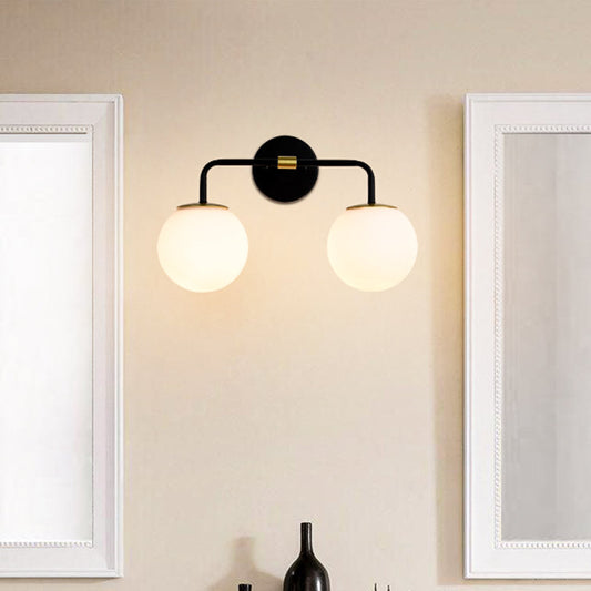 Bathroom Vanity Light Black and Gold 2-Lights
