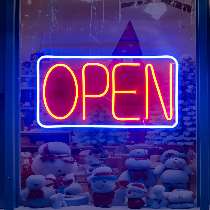 16.5/20/23 Inch Open Sign LED Signs for Business Power AdapterIncluded
