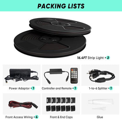 24V Slat Wall LED Light Strip - 3000K Warm White Recessed Panel Lighting