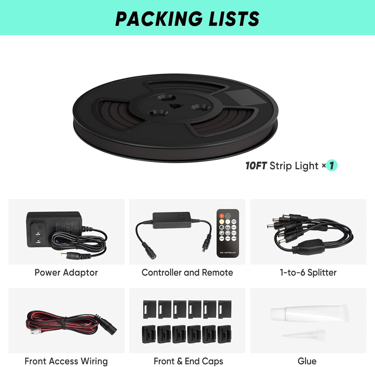 24V Slat Wall LED Light Strip - 3000K Warm White Recessed Panel Lighting