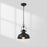Kitchen Island Black Dome Pendant 3-Lights