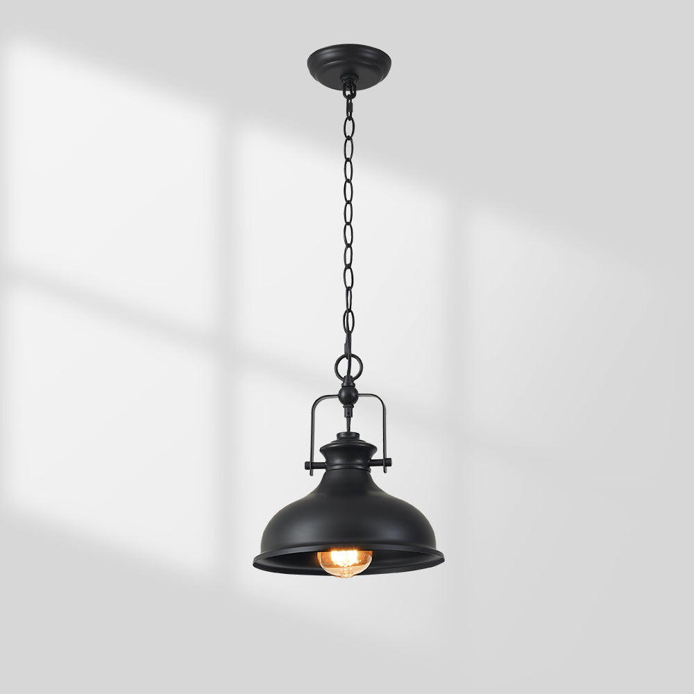 GZBtech  black-dome-pendant-light-1