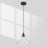 Single Clear Glass Dome Pendant Light