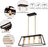 Kitchen Island Linear Pendant Light Gold 4-Lights-5