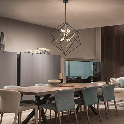 8-Lights Modern Geometric Chandelier