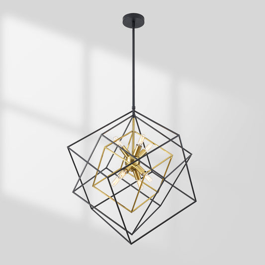 8-Lights Modern Geometric Chandelier