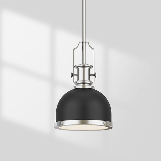 GZBtech Single Black Dome Pendant Light-1