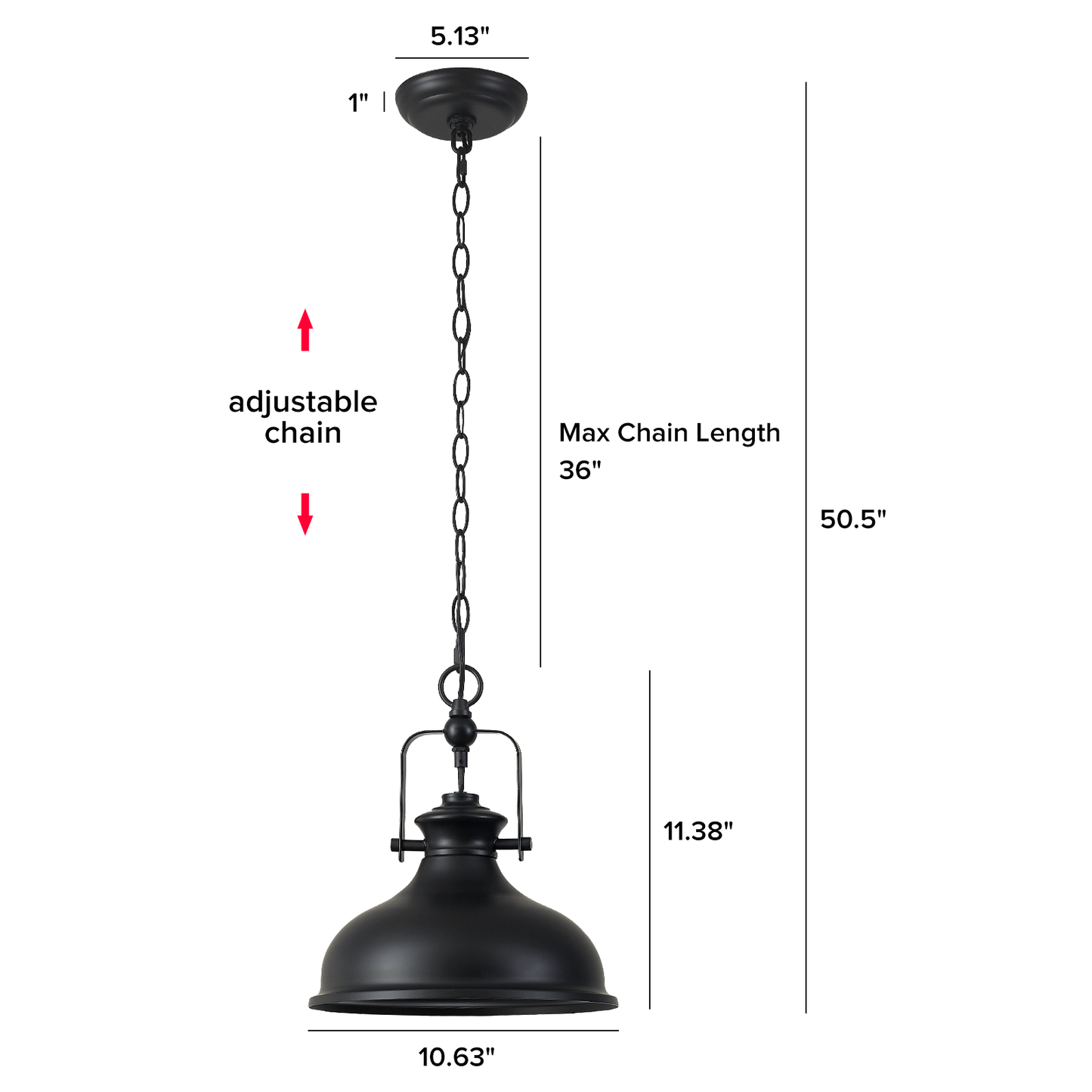 GZBtech  black-dome-pendant-light-3