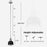 GZBtech Single Black Dome Pendant Light-3
